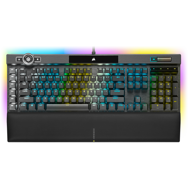 CORSAIR K100 RGB Mechanical Wired CHERRY MX SPEED Switch Keyboard with RGB Backlighting - Black