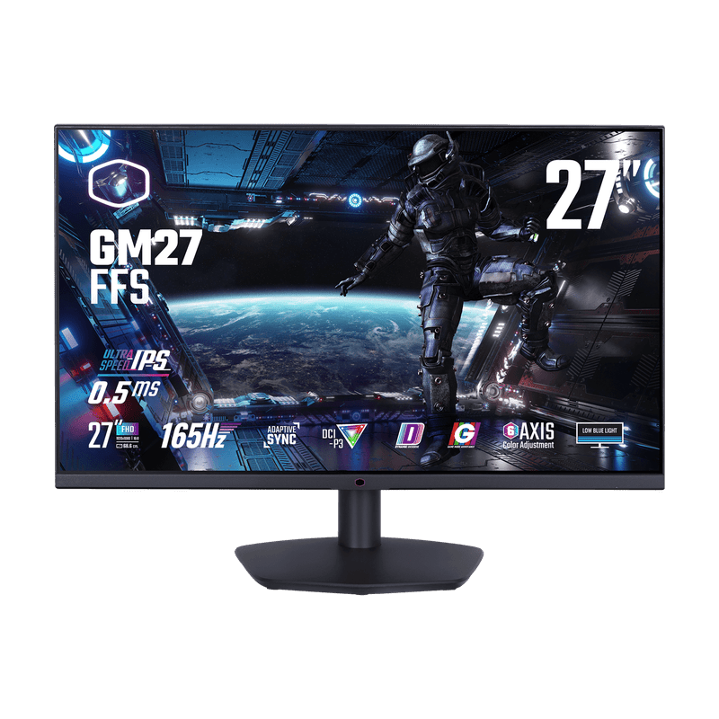 Cooler Master CMI-GM27-FFS 27" FHD Gaming Monitor - 165Hz 0.5ms / Ultra-Speed IPS / Adaptive Sync