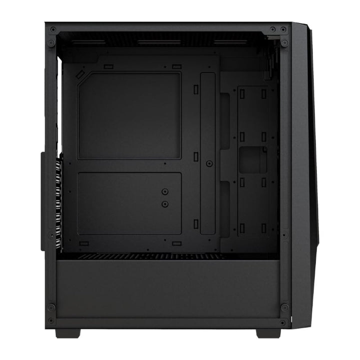 FSP CMT195B ATX Gaming Chassis Tempered Glass side panel - Black