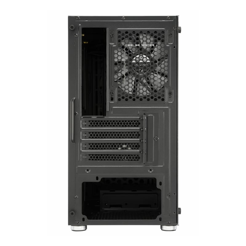 FSP CST130A |Micro-ATX | Mini-ITX | Gaming Chassis | 3x 120mm RGB Fans included | Tempered Glass Side Panel | Black