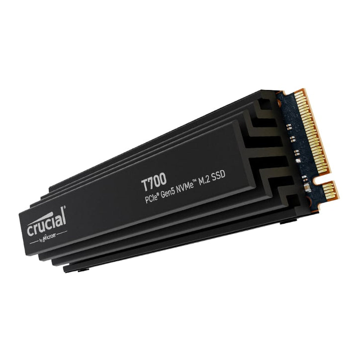 Crucial T700 4TB M.2 NVMe Gen5 NAND with Heatsink Internal SSD (CT4000T700SSD5)