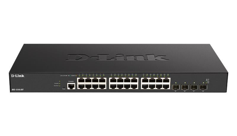 D-Link 24-ports 10GBASE-T + 4-ports 10G/25G SFP28 Smart Managed Switch