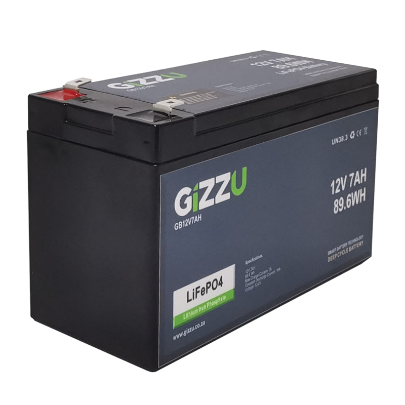 Gizzu 7Ah 12V Lithium Battery