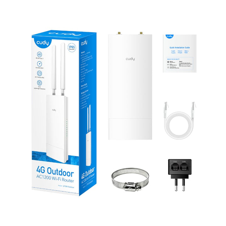 Cudy AC1200 WiFi 4G LTE Cat4 Outdoor Router