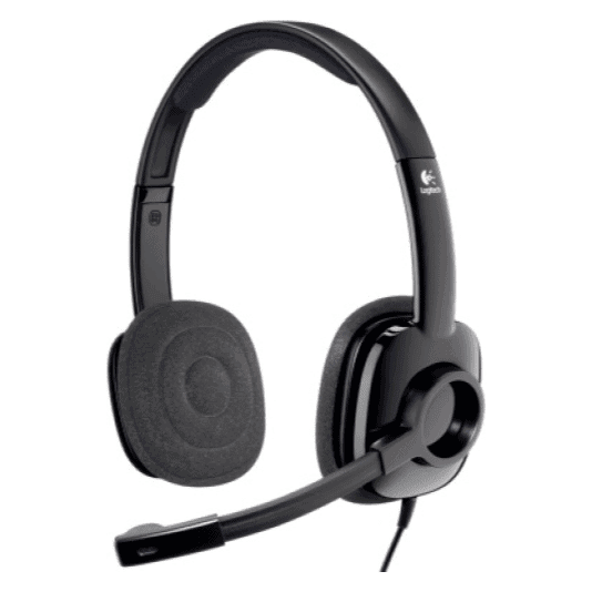 Logitech H151 Stereo Headset / Noise-Cancelling Mic - Black