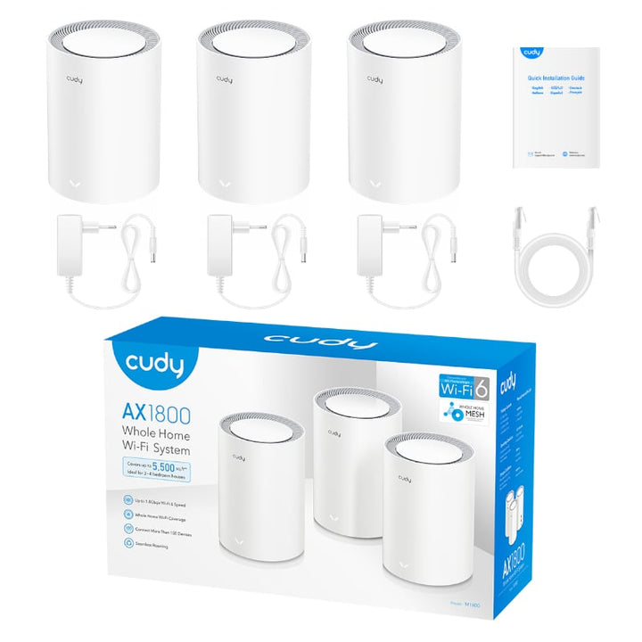 Cudy AX1800 WiFi 6 Mesh Router Kit 3-Pack