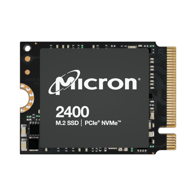Micron 2400 512GB NVMe M.2 (22x30mm) Internal SSD