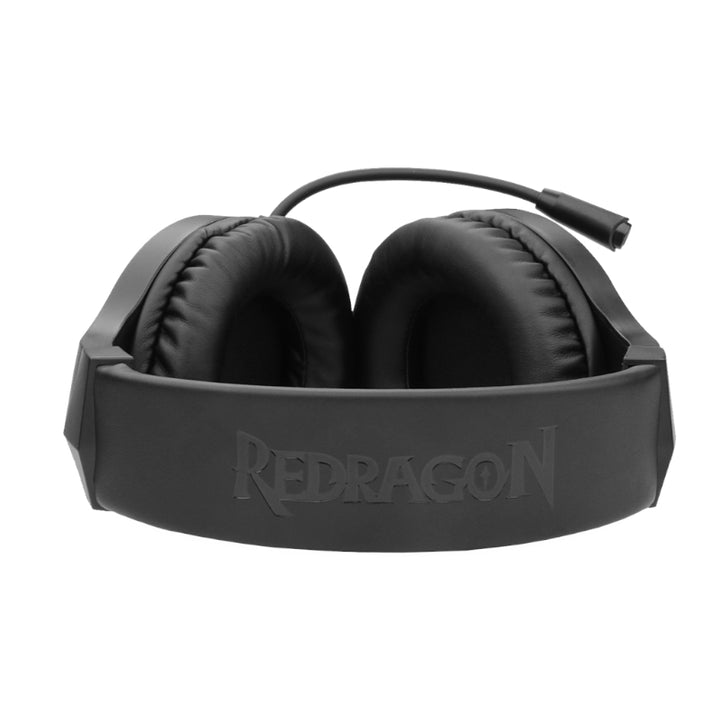 REDRAGON Over-Ear HYLAS Aux (Mic and Headset)|USB (Power Only) RGB Gaming Headset - Black