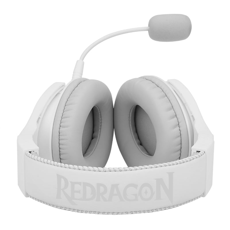 REDRAGON Over-Ear PANDORA USB (Power Only)|Aux (Mic and Headset) RGB Gaming Headset - White