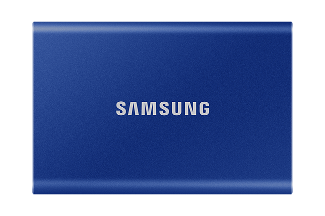 SAMSUNG 1TB T7 PORTABLE SSD  - INDIGO BLUE