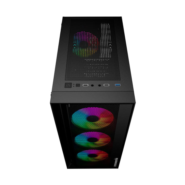 Raidmax V1000TBS ATX | Micro-ATX | Mini-ITX ARGB Mid-Tower Gaming Chassis - Black