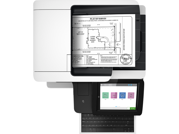 HP LaserJet Enterprise Flow M528z A4 Multifunction Mono Laser Home & Office Printer (1PV67A)