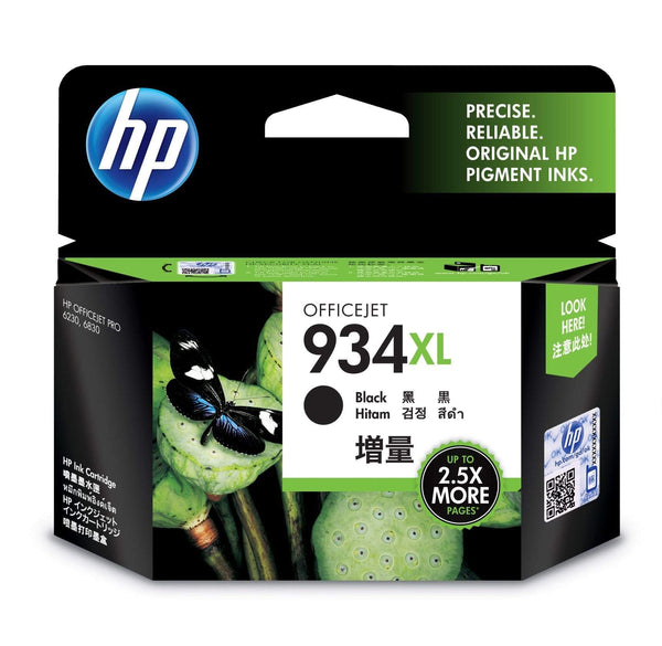 HP 934XL Black High Yield Printer Ink Cartridge Original Single-pack (C2P23AE)