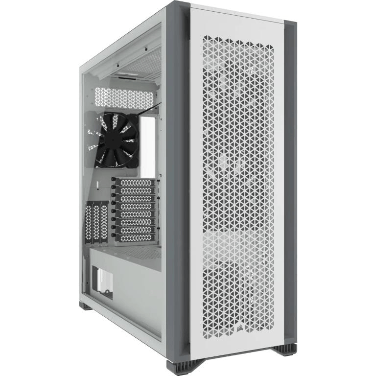 Corsair 7000D Airflow Tempered Glass White Steel ATX Full Tower Desktop Chassis (CC-9011219-WW)