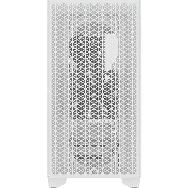 Corsair 3000D AIRFLOW Clear Tempered Glass White Steel ATX Mid Tower Desktop Chassis (CC-9011252-WW)