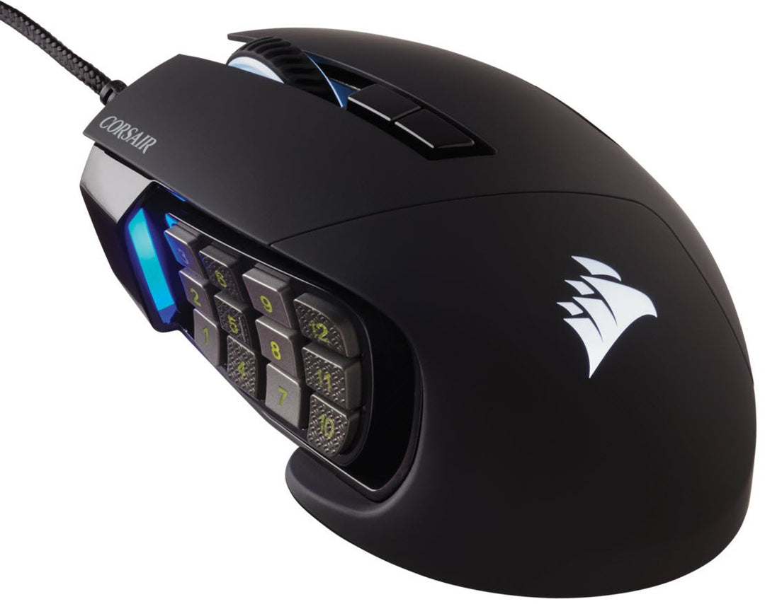 Corsair Scimitar RGB Elite 18,000 DPI Optical MOBA/MMO Wired Gaming Mouse