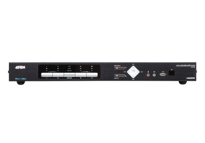 ATEN 4 Port USB 4K HDMI Multi-View KVMP Switch (CM1284)