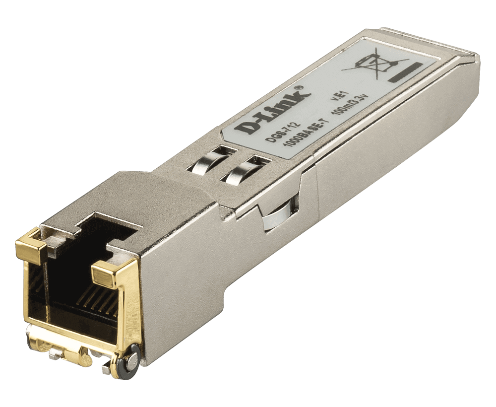 D-Link 1-port 1000BASE-T Copper SFP Transceiver