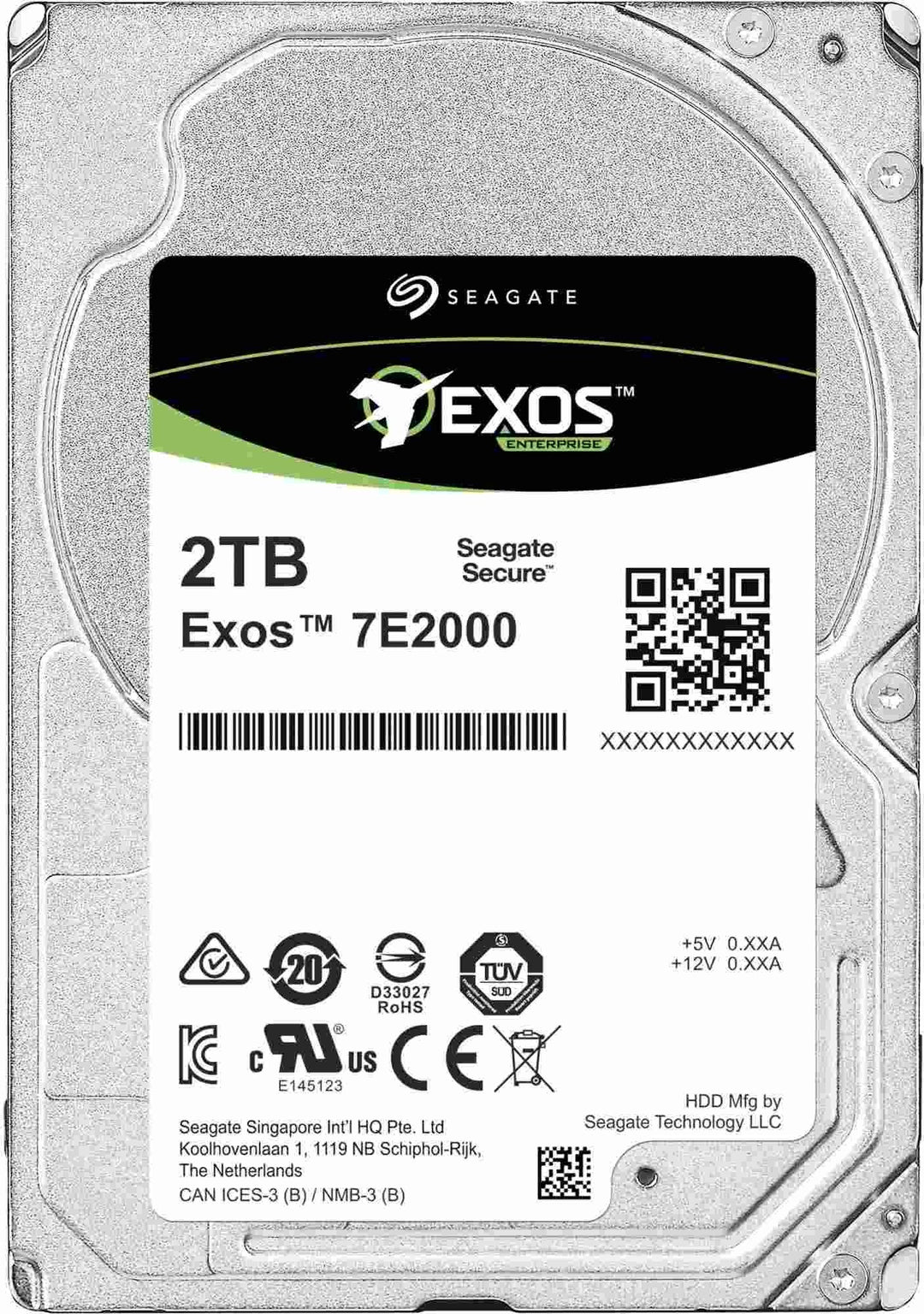 Seagate Exos Enterprise 2TB 2.5" 2048GB Serial ATA Internal Hard Drive (ST2000NX0253)