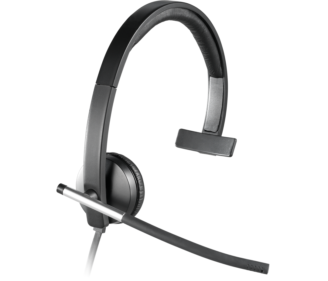 Logitech H650E Mono Wired Headset / Flexible Microphone Boom
