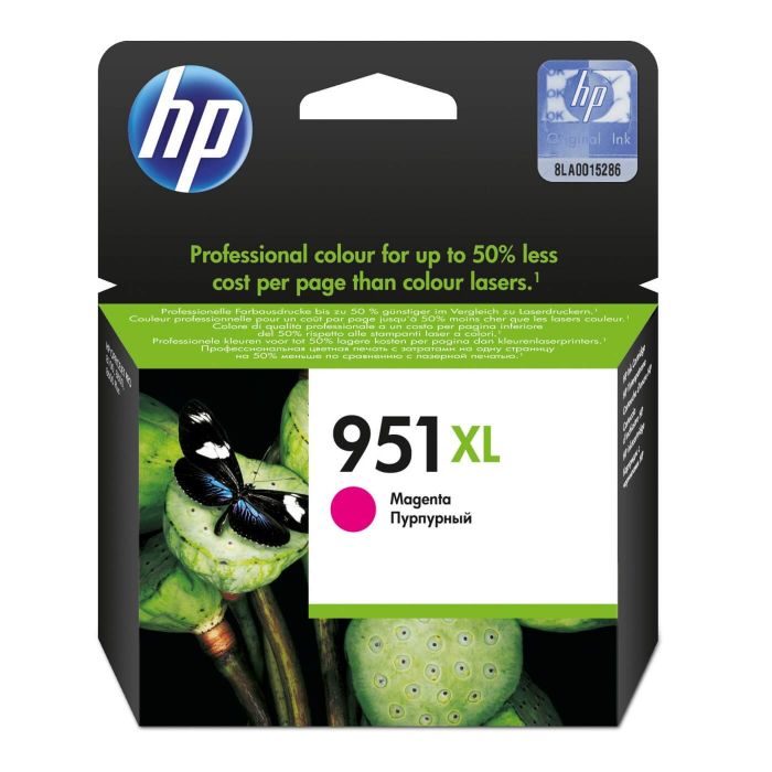 HP 951XL High Yield Cyan Original Ink Cartridge;~1;500 pages. OfficeJet Pro 8100 ePrinter series; OfficeJet Pro 8600 e-All-in-On