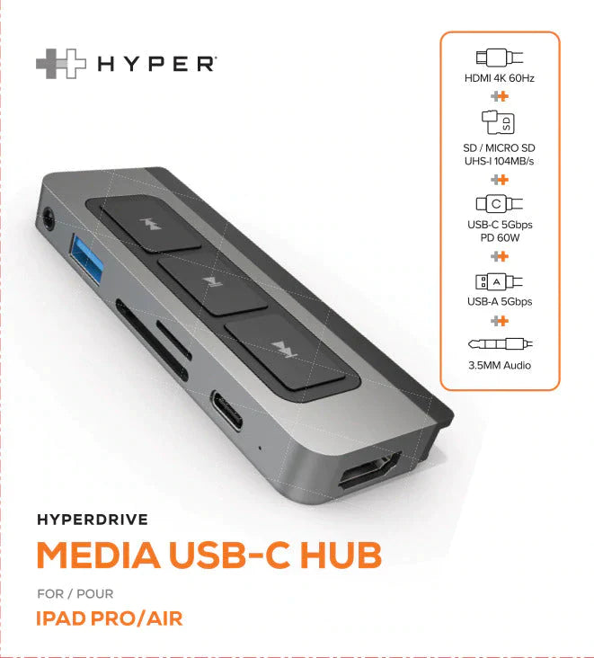 Hyper HyperDrive 6-in-1 USB-C Media Hub (HD449)