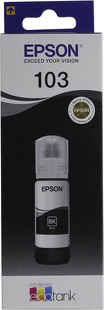 Epson Ink Bottles Black 65ml EcoTank L5190 / L3111 / L1110 / L3150 / L3110 Epson 4500 pages