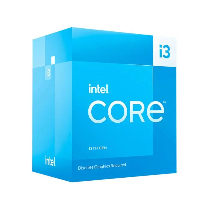 Intel Core i3 13100F 3.4 GHZ; Up to 4.5GHZ;  4 Core (4P+0E); 8 Thread; 12MB Smartcache; 58W TDP; Intel Laminar RM1 Cooler inclu