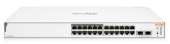 HPE Aruba Instant On 1830 24 Port PoE Gigabit Smart Managed Switch with 2x 1G SFP Ports (JL813A)