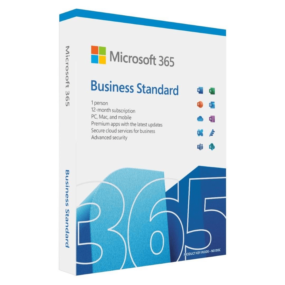 Microsoft 365 Business Standard 1-user 12-month Subscription FPP (KLQ-00654)