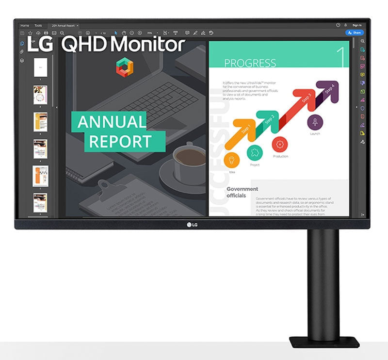LG QN880 27" QHD Ergo Monitor - 16:9 75Hz 5ms / IPS