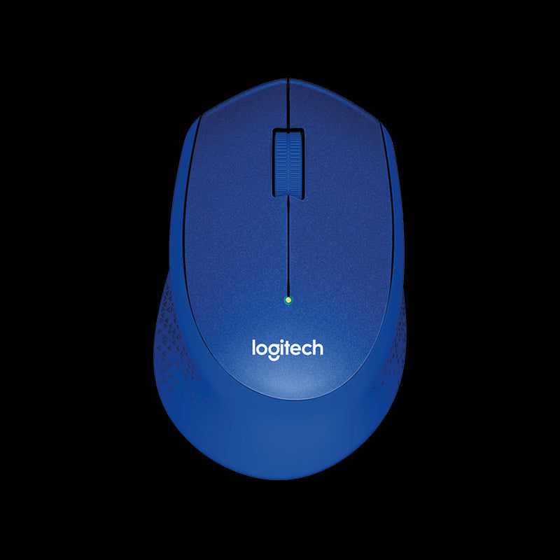 Logitech M330 Silent Plus Mouse 2.4Ghz - Blue (910-004910)