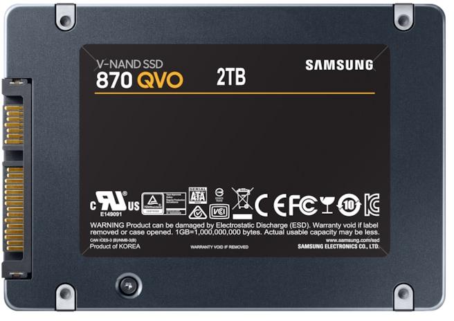 SAMSUNG MZ-77Q2T0BW 2TB 870QVO 2.5'' SSD