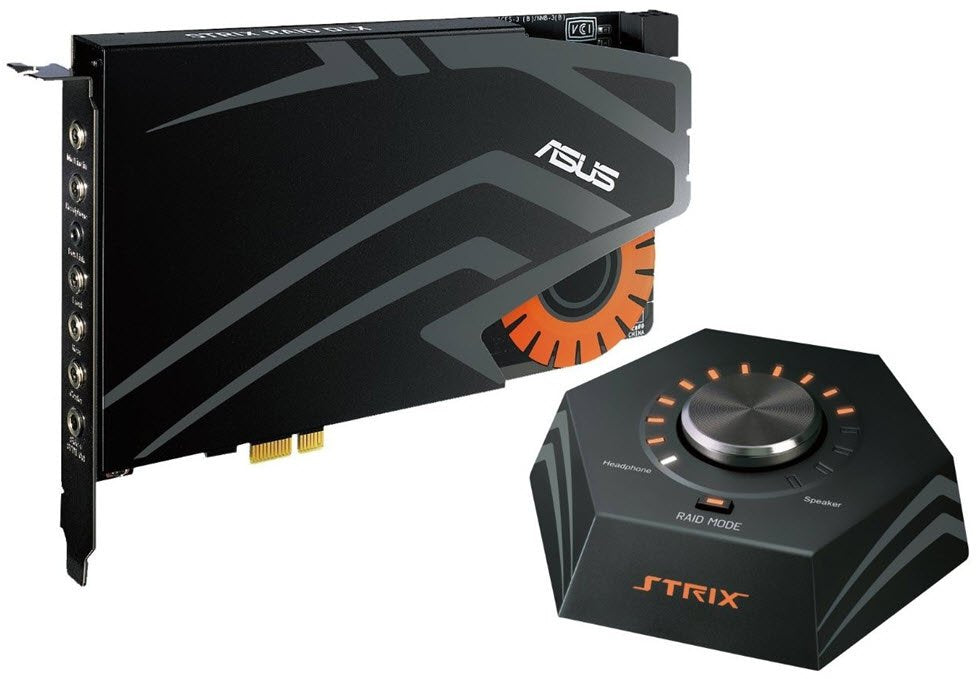 7.1 PCIe gaming sound card set with an audiophile-grade DAC and 124dB SNR