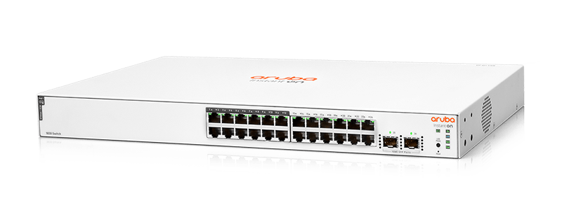 HPE Aruba Instant On 1830 24 Port PoE Gigabit Smart Managed Switch with 2x 1G SFP Ports (JL813A)
