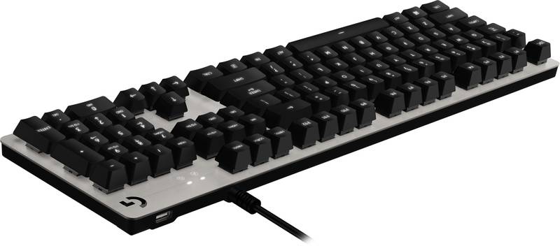 Logitech G413 Romer-G White LED Silver Mechanical Gaming Keyboard (920-008476)
