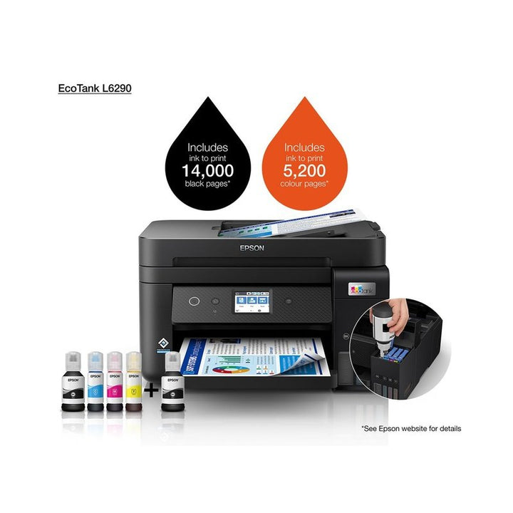 Epson L6290 EcoTank Multifunction 4in1 ADF Double-Sided Printing Printer