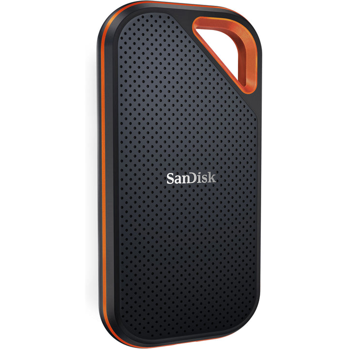 SANDISK EXTREME PRO 1TB PORTABLE SSD READWRITE SPEEDS UP TO 2000MBS. USB 3.2 GEN 2X2. FORGED ALUMINUM ENCLOSURE. 2 METER DROP PROTECTION AND IP55 RESISTANCE
