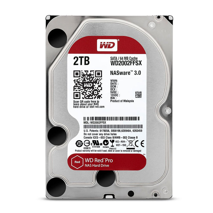 WD Red Pro 3.5" 2TB Serial ATA III Internal Hard Drive (WD2002FFSX)