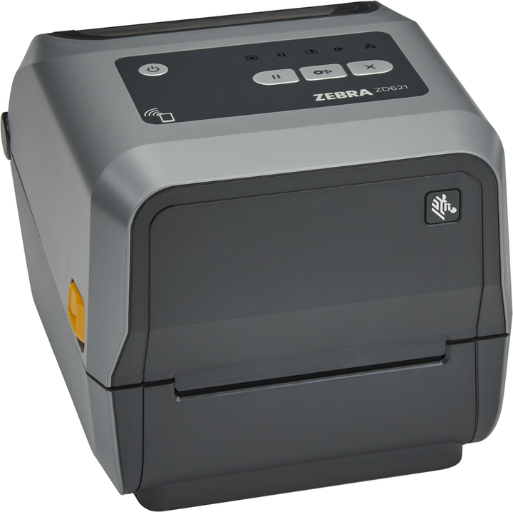 Thermal Transfer Printer (74/300M) ZD621; 300 dpi; USB; USB Host; Ethernet; Serial; BTLE5; EU and UK Cords; Swiss Font; EZPL